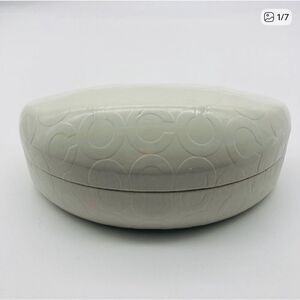 Coach Clamshell Logo Sunglasses White Case